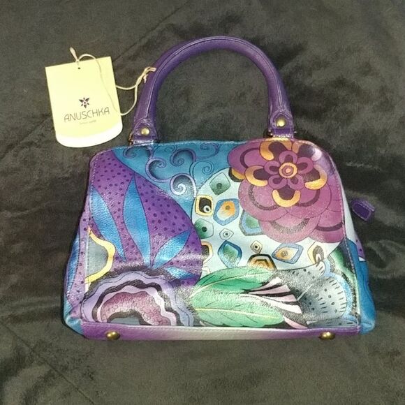 NWT Anuschka Multi Compartment Satchel - Picture 2 of 9